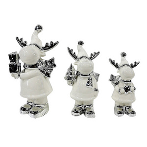 Modern ceramic christmas reindeer porcelain deer wholesale