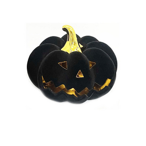 Cheap wax burner candle warmer for halloween bulk ceramic halloween pumpkin candle