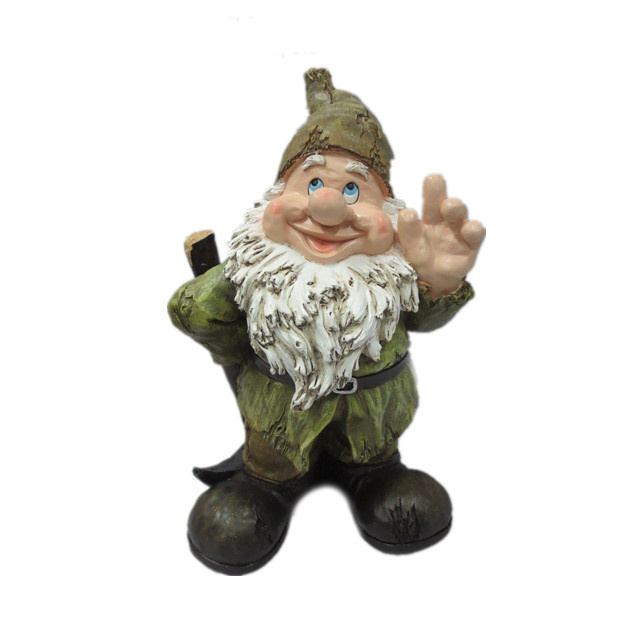 Popular resin seven dwarf statue gnome figures for garden decoration ornament