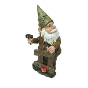 Popular resin seven dwarf statue gnome figures for garden decoration ornament