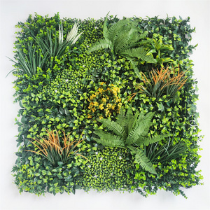 Festival outdoor decorations vertical garden green wall simulation leaves plastic artificial plants for backdrop