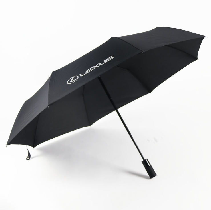 Rain Sun Fold Outdoor Travel Volkswagen Land Rover Benz Audi Full Automatic Advertising 3 Folding Gift Umbrellas for Car