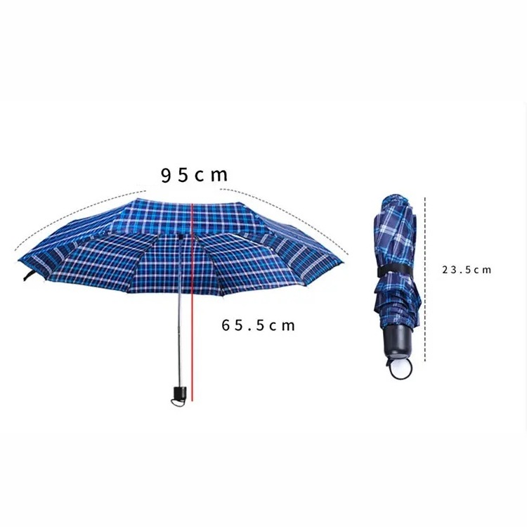 Factory Cheap Wholesale Rain Promotion Professional Manufacture Folding Disposable Three Folding Umbrella With Logo Printing