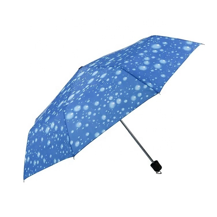 Women Cheap Compact Rain 3 Fold Mini Pocket Folding Promotional Gift Custom Print Paraguas Parapluie Sombrillas Umbrella