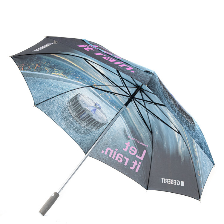 Quality Famous Car Two Person Luxury Gift Custom Design Logo Digital Printing Large Size Golf Umbrella