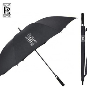 Rolls royce Umbrella Black Big Size Factory rain big size car auto Automatic Open Promotion Straight Golf Umbrella For Outdoor