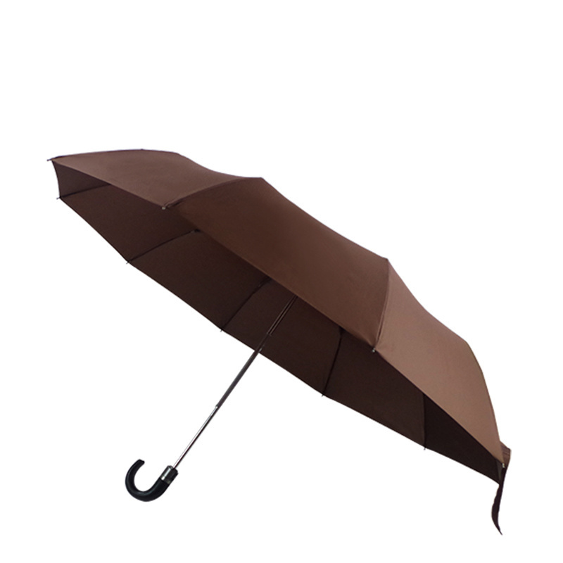 PU Leather Handle Customized Extra Big Size Auto Open and Close  Windproof Compact Folding Umbrella For Outdoor