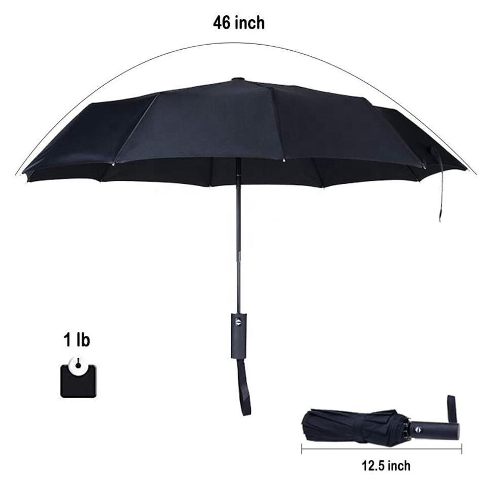 Xiaomi 23 Inch 10 Ribs Custom Logo Parapluie Sombrillas 3 Folding Auto Open And Close Umbrella