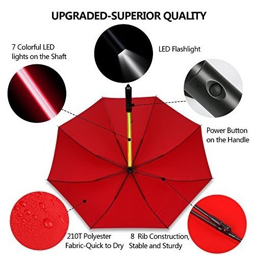 Wholesale and Retails Patio LED Lights Halloween Stylish Christmas Gifts Promotional Umbrella for Outdoor