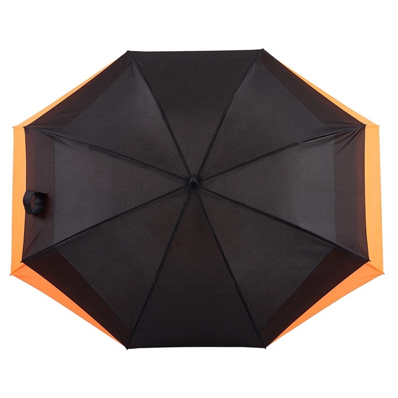 Promotional Custom Printing Extended Full Body Couple Double Layer Automatic Straight Umbrella For outdoor