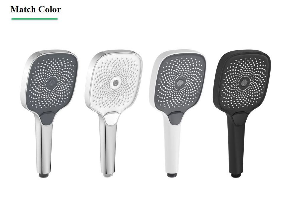 Flow 360 Degrees Shower Rotating Small Fan ABS Rain spray Nozzle Bathroom Accessories Shower Head with CE