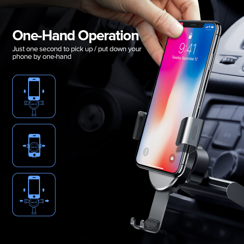 Ugreen Phone Adjustable Holder In Car Gravity Expansion CD Slot Car Magnetic Mount Stand for IPhone XS Max X 8 7 Mobile Phone