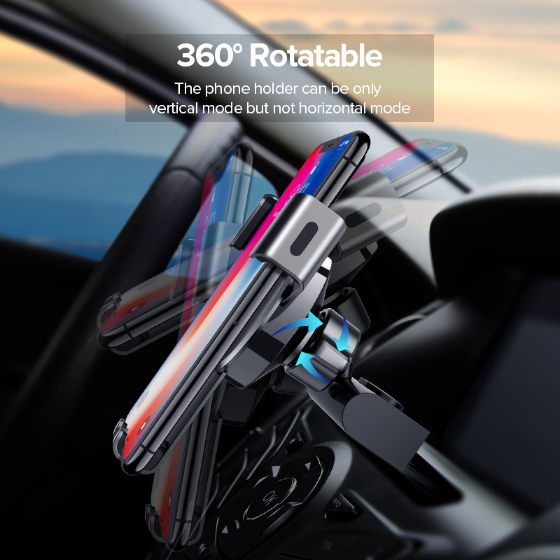 Ugreen Phone Adjustable Holder In Car Gravity Expansion CD Slot Car Magnetic Mount Stand for IPhone XS Max X 8 7 Mobile Phone