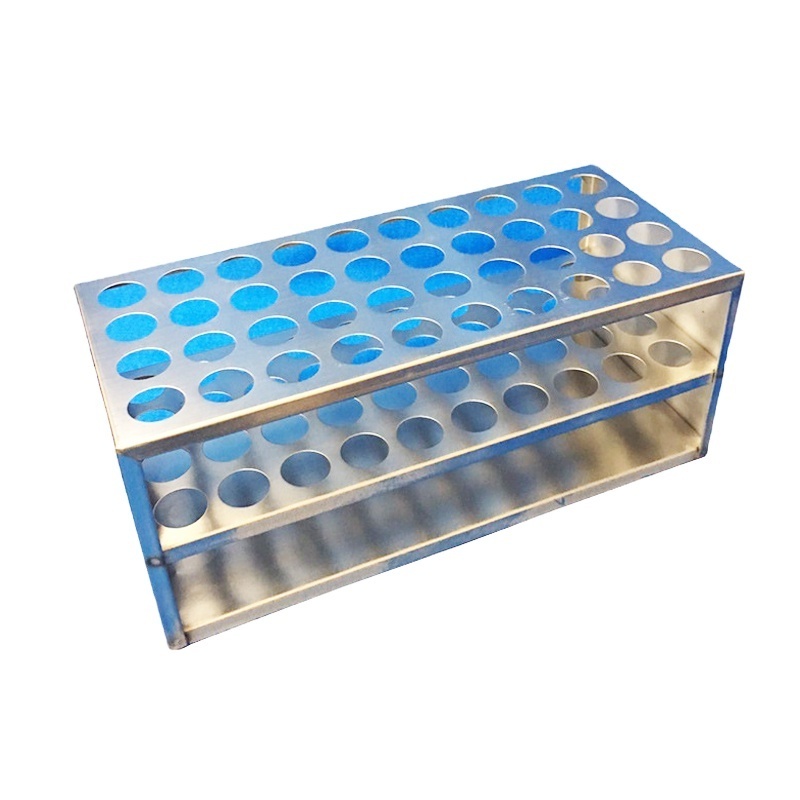 304 Stainless steel plate circular hole test tube 15ml with acd  display rack 21 * 40 holes for sterile prp blood collection kit