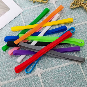 Round Silicone Rubber Bands Colorful Elastic Bands Elastic Rubber Wrapping Bands