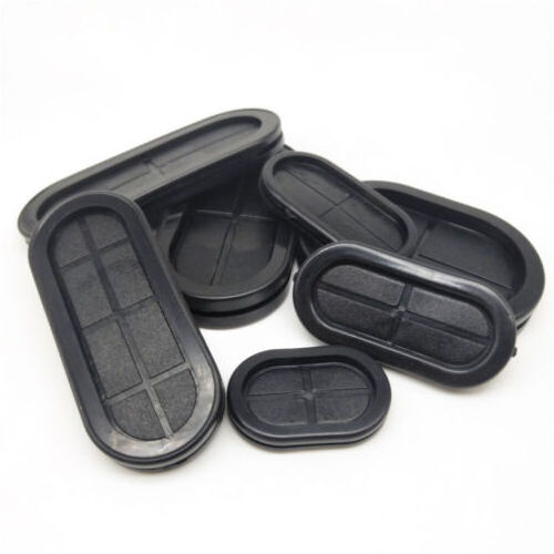 Custom Good Quality Non-standard Silicone Black Square Oval Rubber Grommet