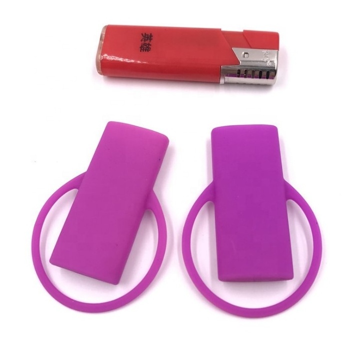 custom portable silicone cigarette lighter cover lighter holder