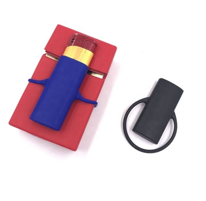 custom portable silicone cigarette lighter cover lighter holder