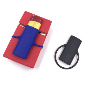 custom portable silicone cigarette lighter cover lighter holder