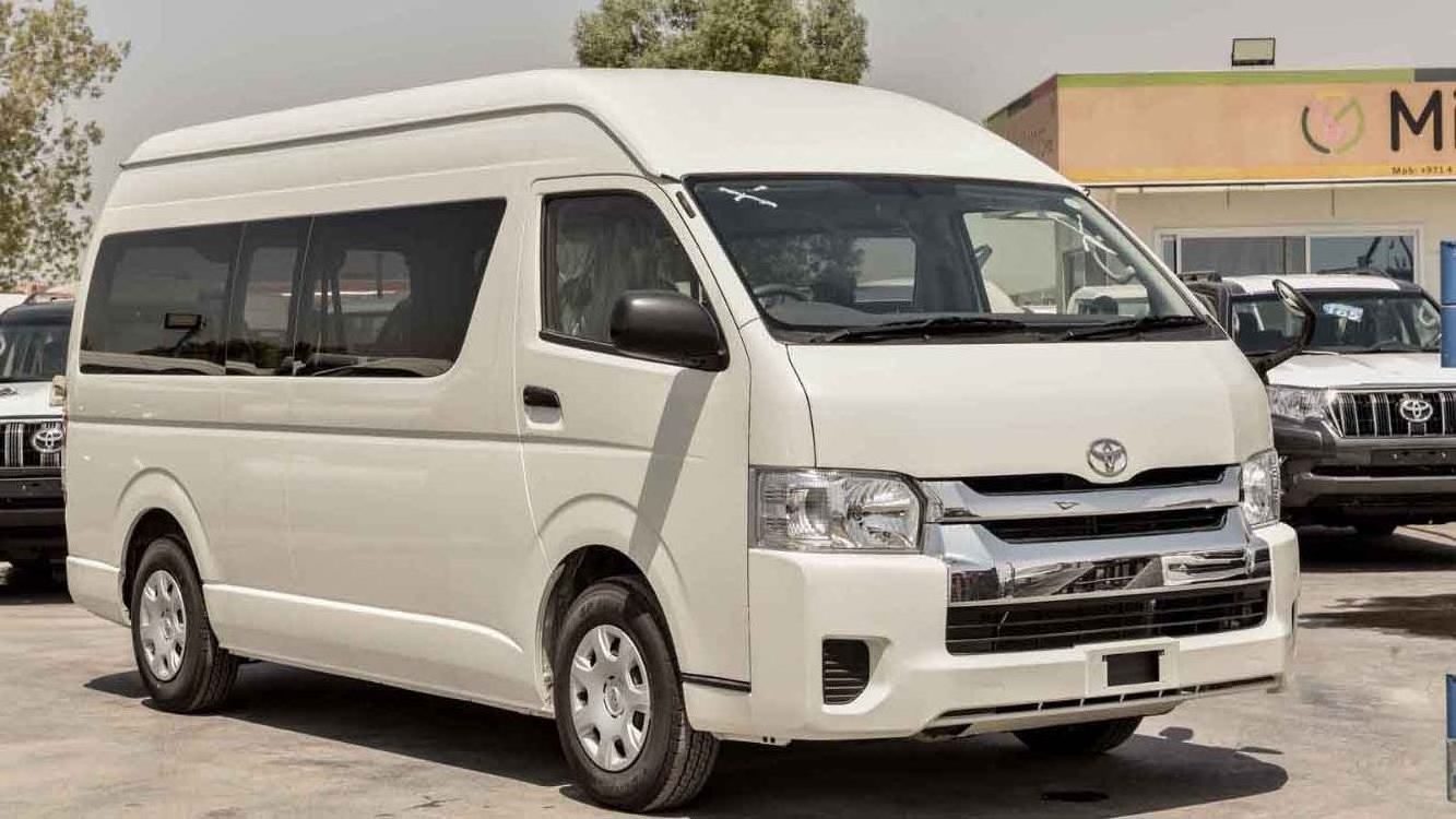 CLEAN USED  CLEAN WHITE TOYOTA HIACE HIGH ROOF 15 SEATER BUS   LHD RHD left hand drive and right hand drive FOR SALE