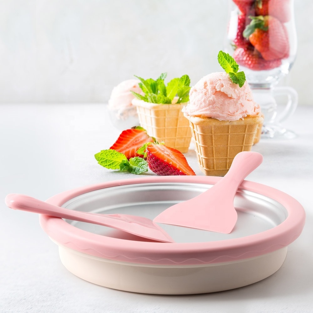 Summer Hot Sale Fry Yogurt Maker Home Rolled Ice Cream Maker Rolling Ice Cream Grill for Kitchen Slushy Magic Pan