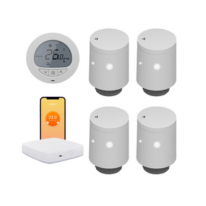 Radiator Valves Smart Thermostat TRV Wireless Control Boiler Zigbee Gateway Alexa Google Assistant