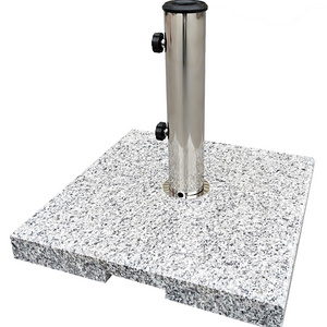 20kg Outdoor Furniture Granite Patio Umbrella Base Light Grey