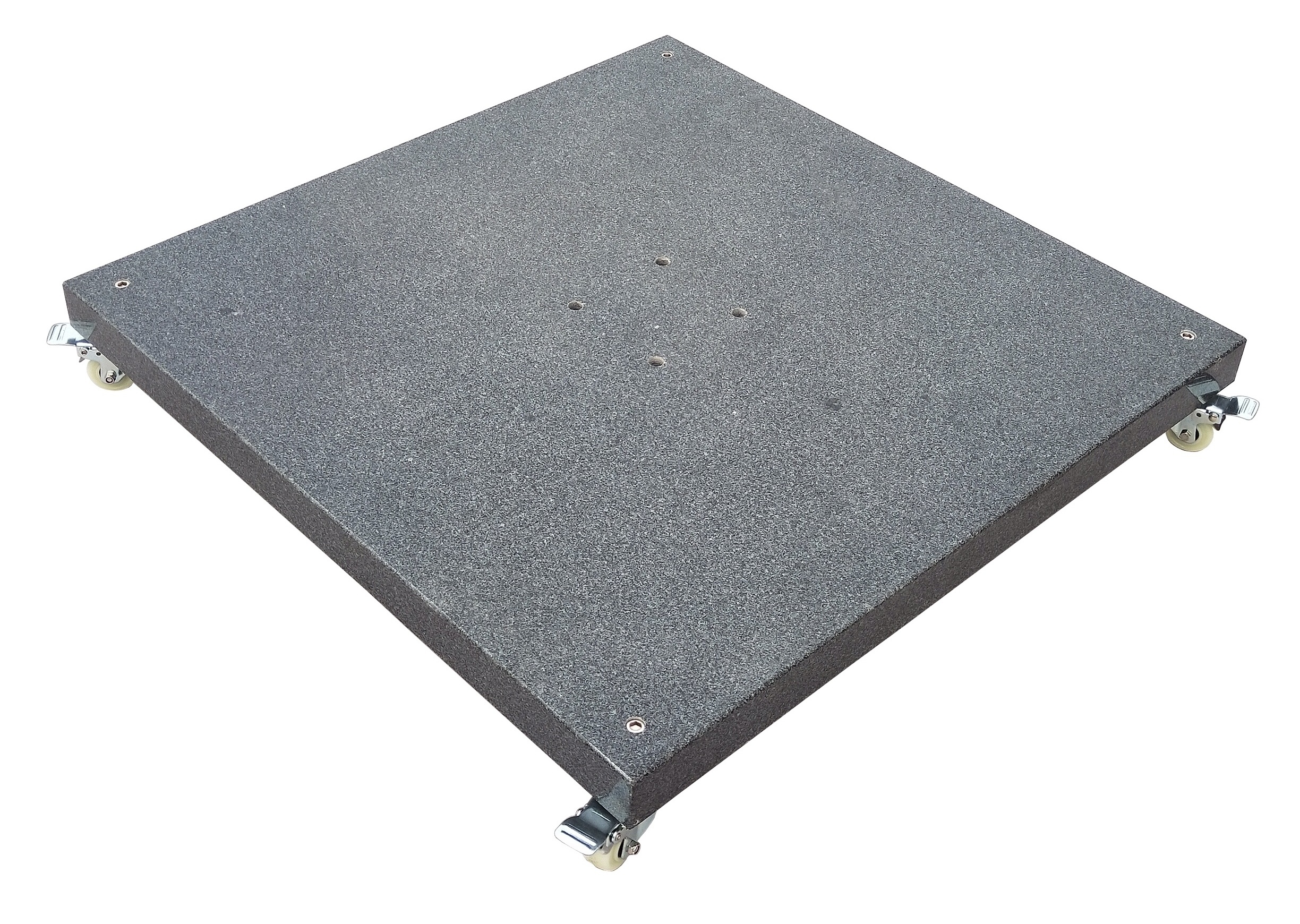 90kg Dark Grey Granite Parasol Umbrella Base with Break Wheels