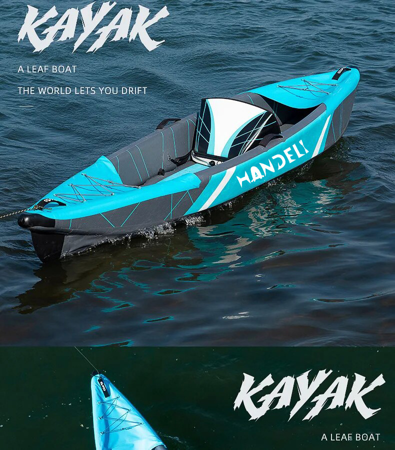 Hot Sale Popular Lightweight Inflatable Fishing Kayak PVC Material 2 Person Kayak for Sale