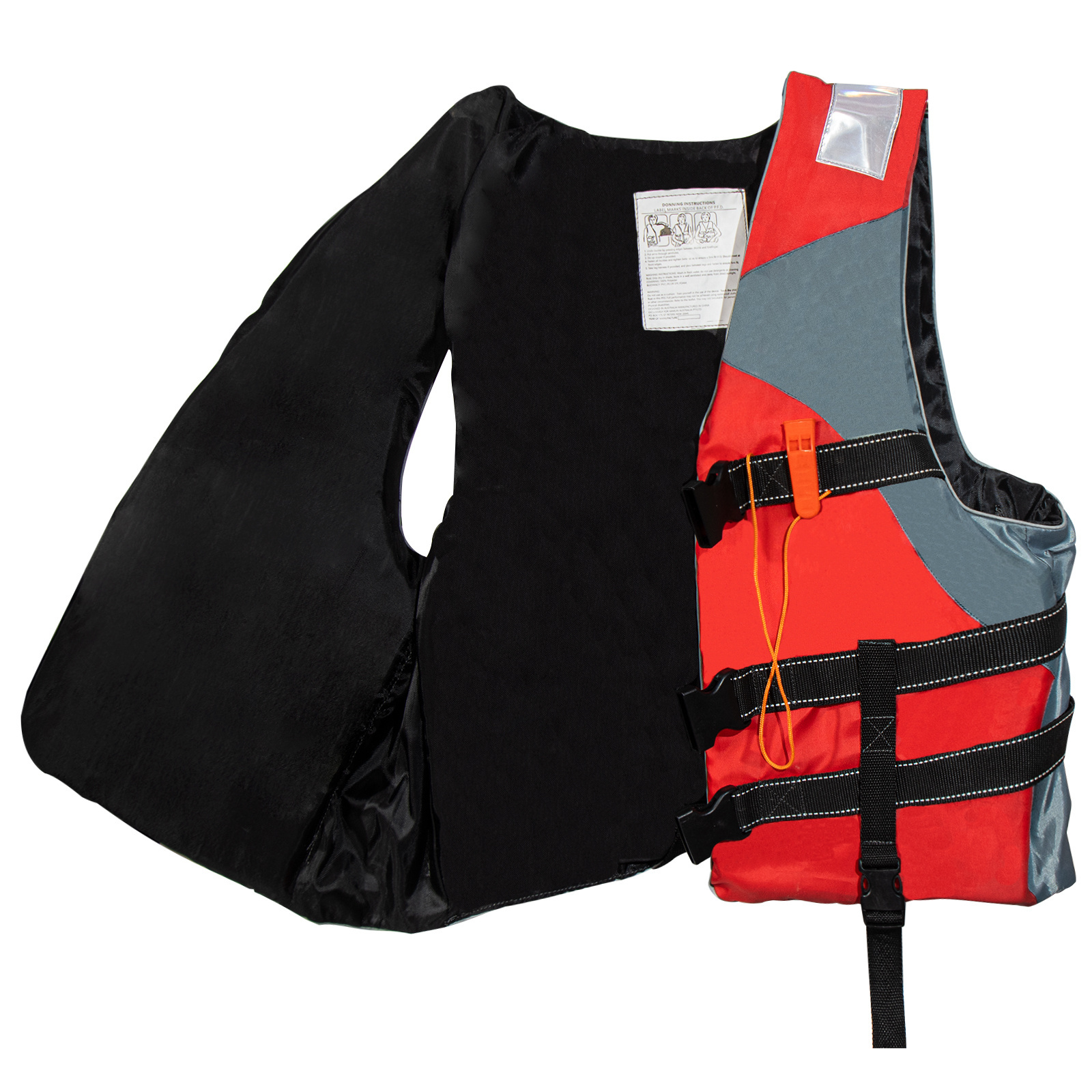 HANDELI High Quality Life Jacket Vest wth Safety Whistle Adjustment Buckle Reflective Strips Polyester Oxford EPE Multi Color