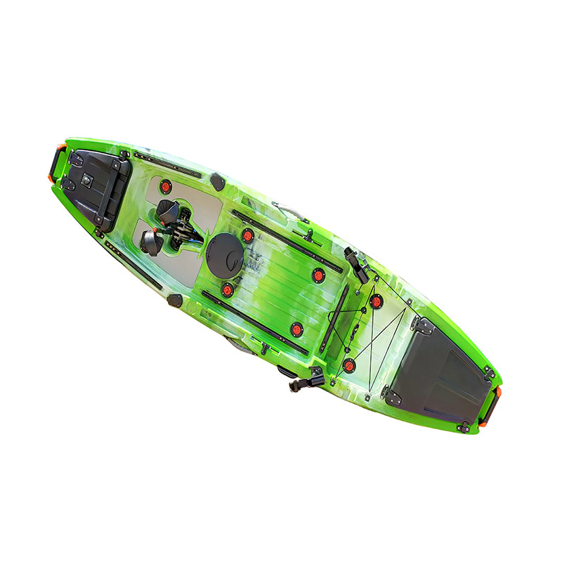 HANDELI 10ft single cheap plastic kayaks sit on top pedal kayak recreation fishing kayak with stadium seat