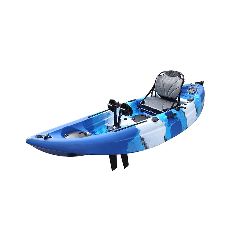 OEM outdoor water sport blue fishing one seat 1 person 9ft kayak boat with kayak Seat