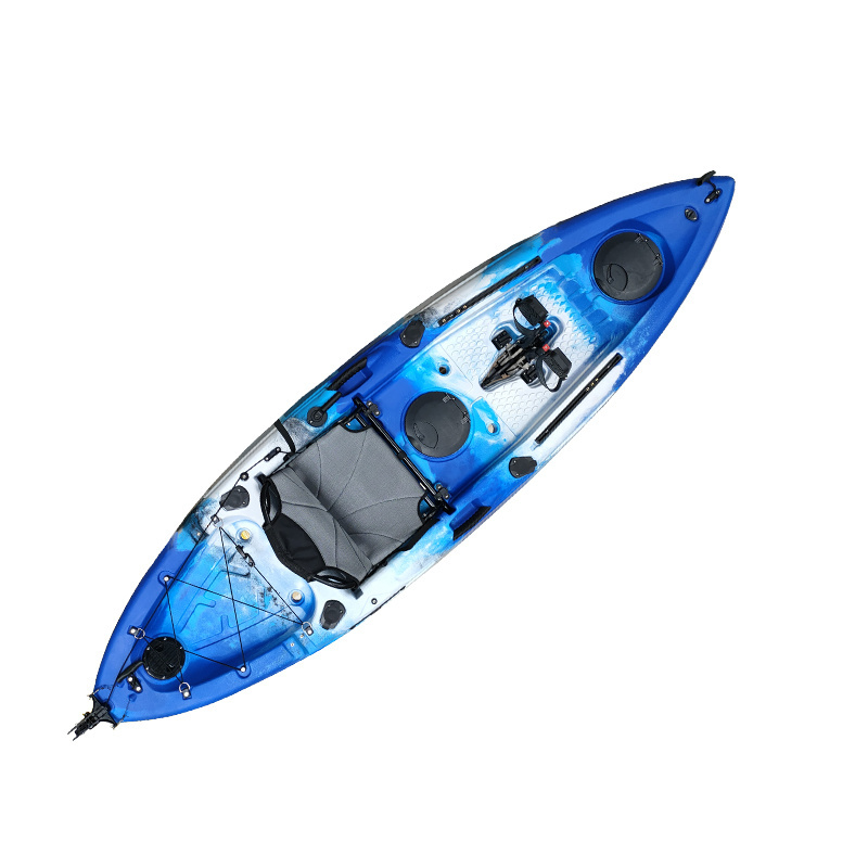 OEM outdoor water sport blue fishing one seat 1 person 9ft kayak boat with kayak Seat