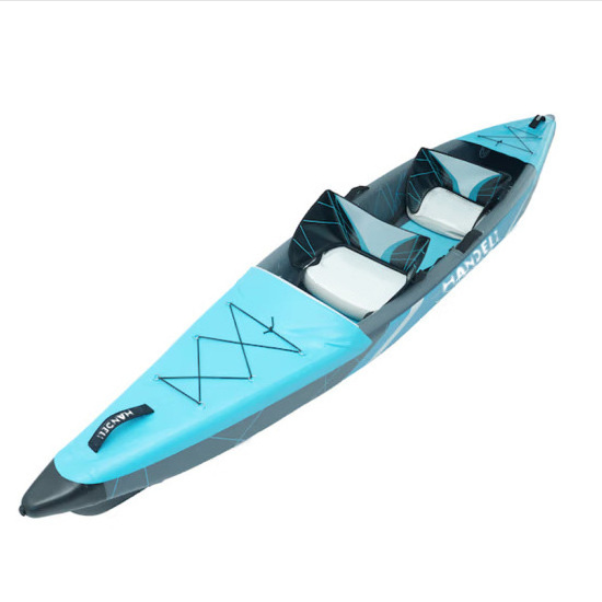 Hot Sale Popular Lightweight Inflatable Fishing Kayak PVC Material 2 Person Kayak for Sale