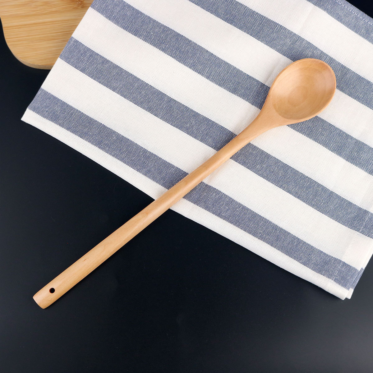 Wholesale Kitchen Utensils 34cm Long Handle Stirring Spoon Shovel Cooking Spoon,Creative Long Wooden Spoon