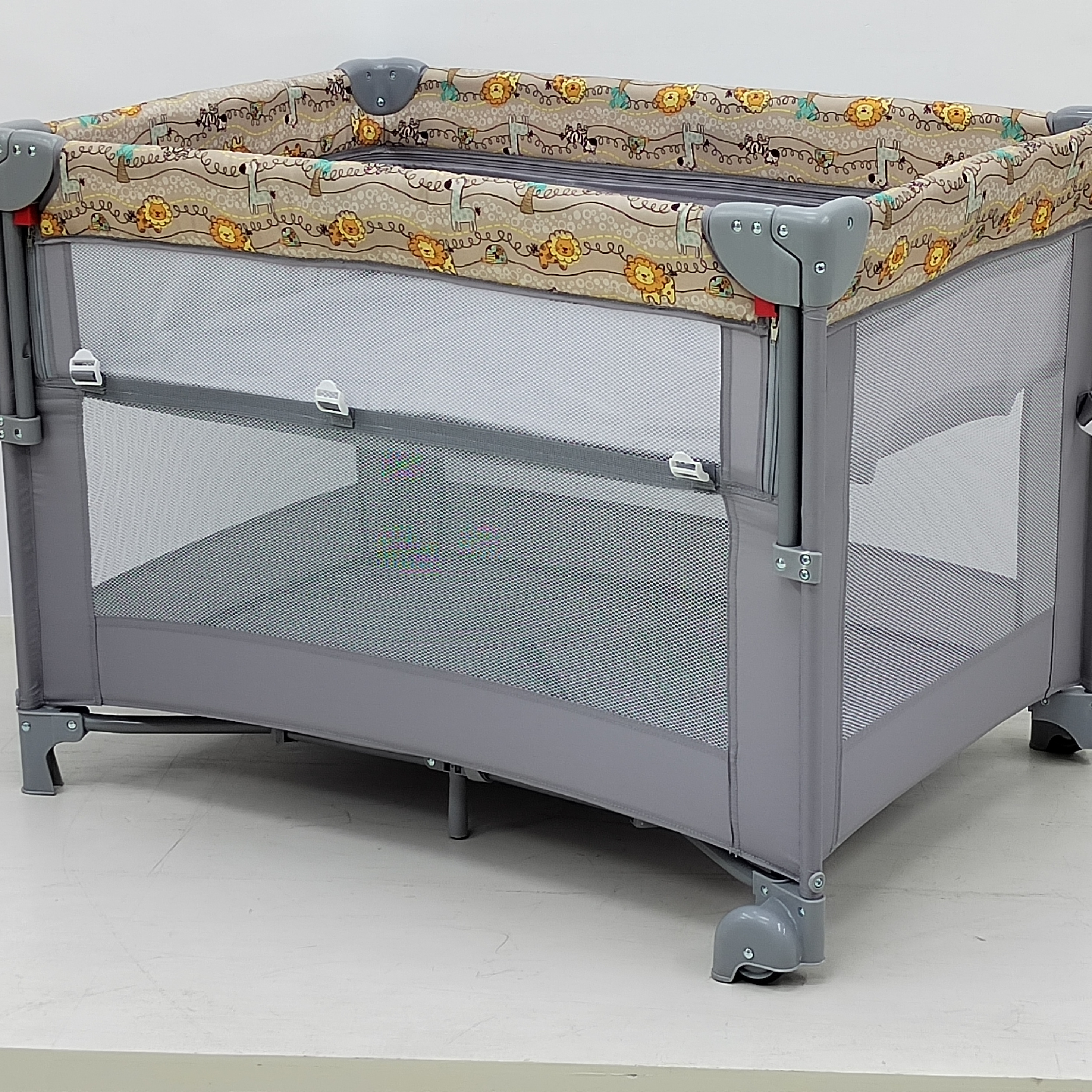 Manufacturer  Hot sale  Foldable  travel cot playpen for baby beside sleeper next to me drop side cot for hospital bedroom use