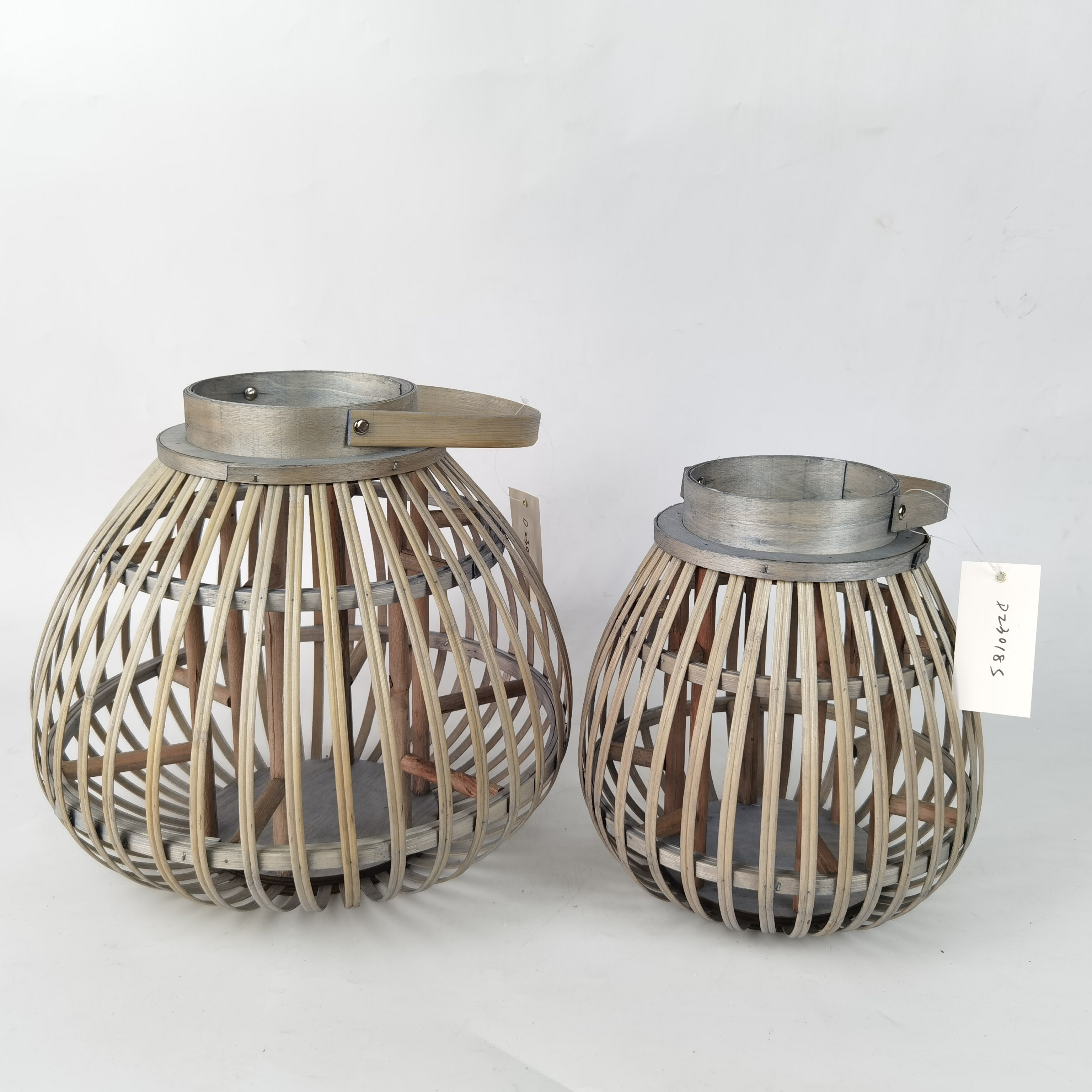 Outdoor camping handmade woven candle holders lanterns