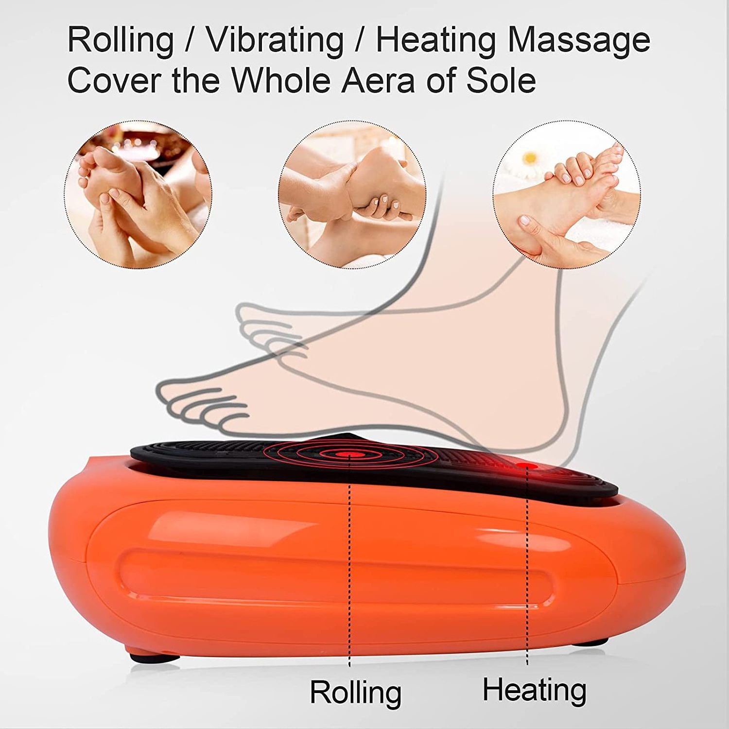 HEALTHPAL OEM ODM Electric Head Blood Warming Heated Circulation Vibrating Electric Portable Foot Leg Knee Massager Machine