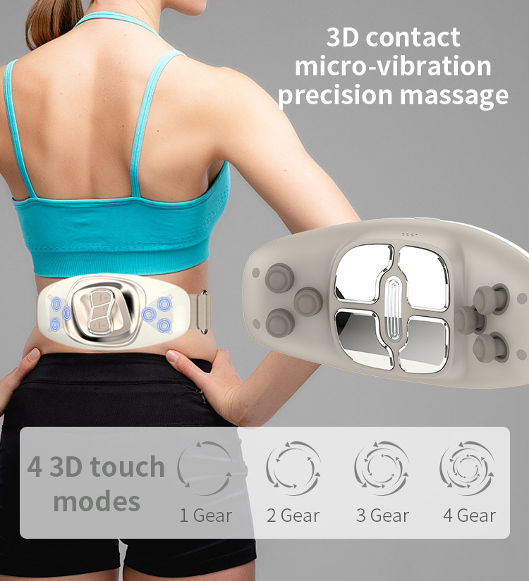 healthpal  Portable Electric Fast Heating pads Vibrating Period Massage Slimming Belt With 3 Heat Levels  for menstrual cramps