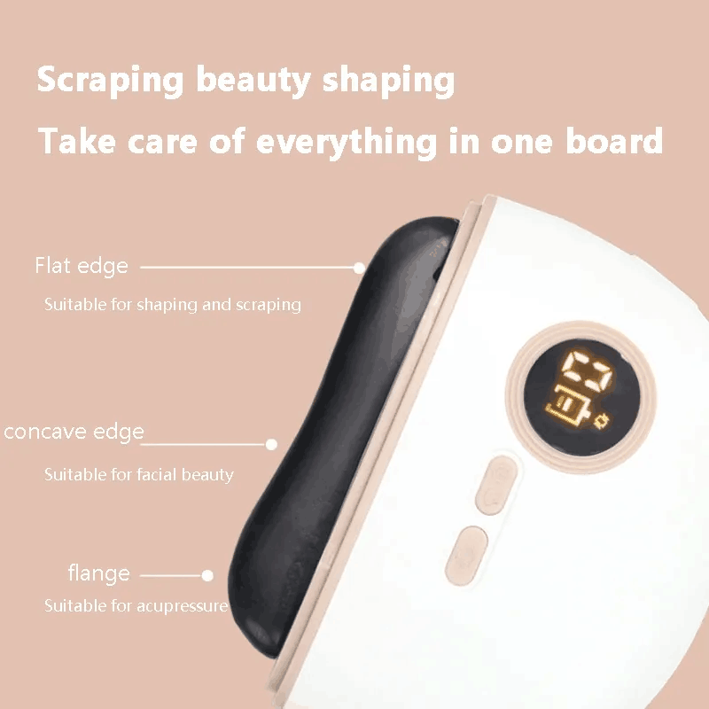 Stone scraping board beauty jade roller natural facial face massager metal face roller gua sha pink massage tool for face tight