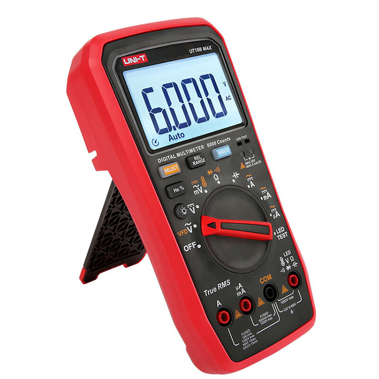 UNIT UT15B/17B/18B Max Professional True RMS Digital Multimeters Manual Range AC DC Backlight 1000V Tester