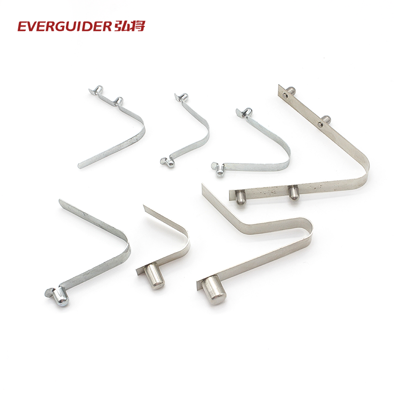 High Quality Stainless Steel Tent Springs Clip Steel Button Spring Clip Metal Tube Lock Spring V Clip