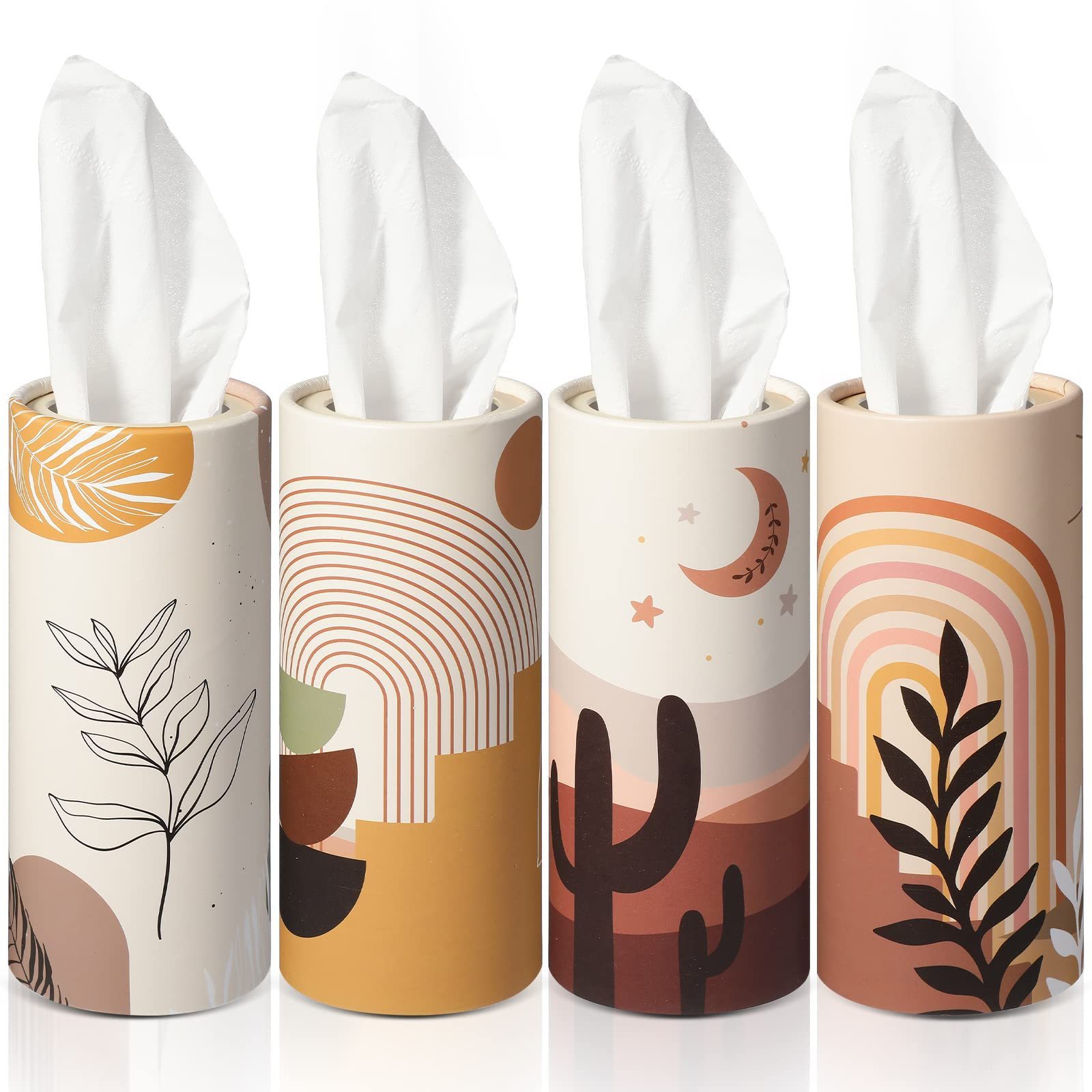 Custom Logo Cylinder Facial Tissue Paper Box For Facial Tissue