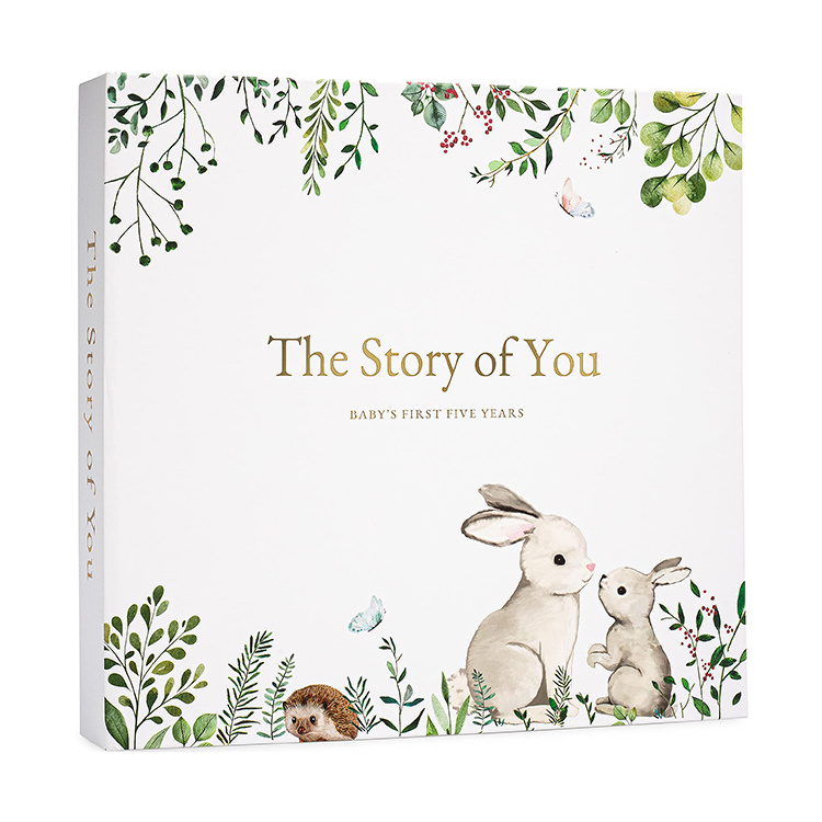 The Story of You Keepsake Memory Book for Baby Boy or Girl First 5 Year Milestone Gender Neutral Journal Scrapbook Photo Album