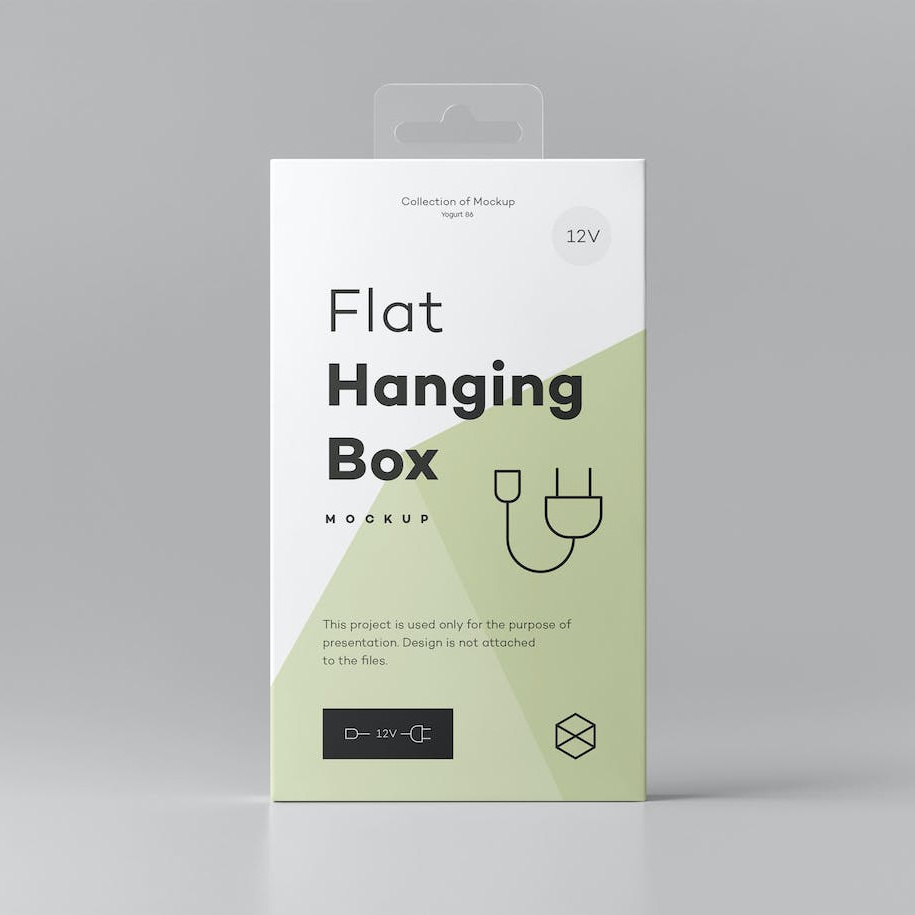 Custom Printing Small Quantity Acceptable Paper Cardboard Hanging Box Packaging with Hang Tab for Supermarket Display