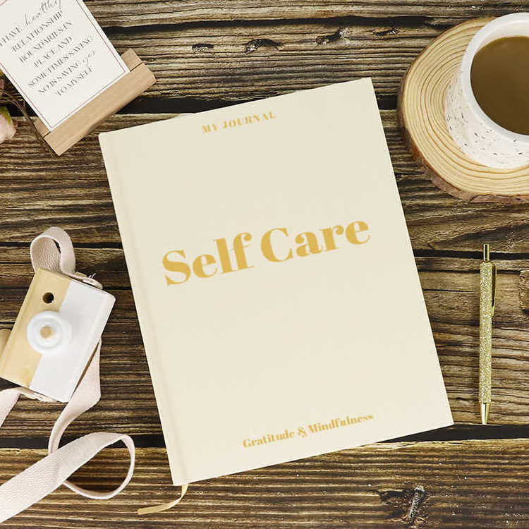 Luxury Gift for Her My Daily Self-Care Wellness 2023 Custom Daily Gratitude Affirmations Positive Journal Planners Notebook