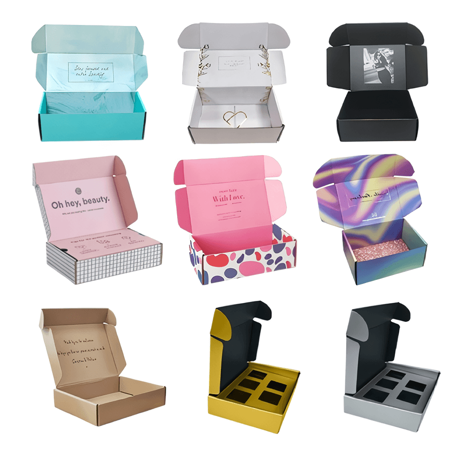 Customized Logo Printing Express Mailer Pink Shipping Delivery Box Shipping Corrugated Cardboard Mailer Box