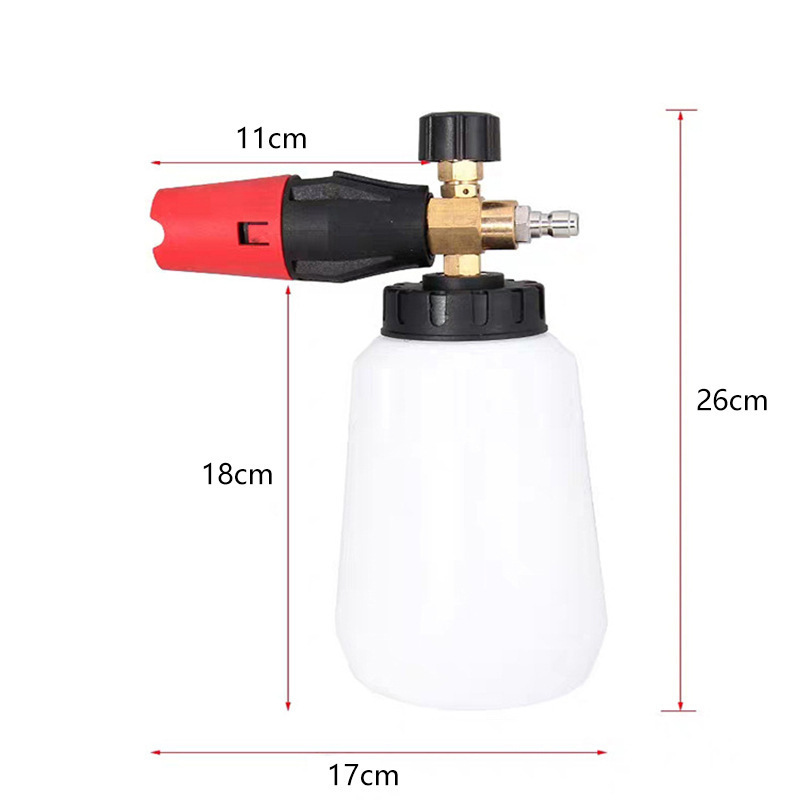 G1/4 Quick Connector Adjustable 1L Auto Water Pressure Washer Jet Car High Pressure Foam Lance Foam Cannon