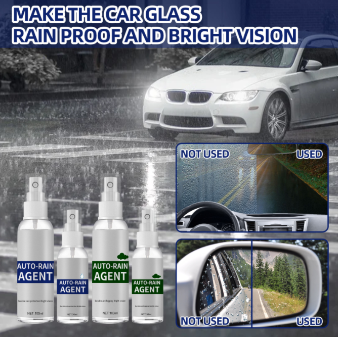 100ml Car Glass Waterproof Rainproof Coating Agent Anti Fog Rain Repellent Spray for Car Long Lasting