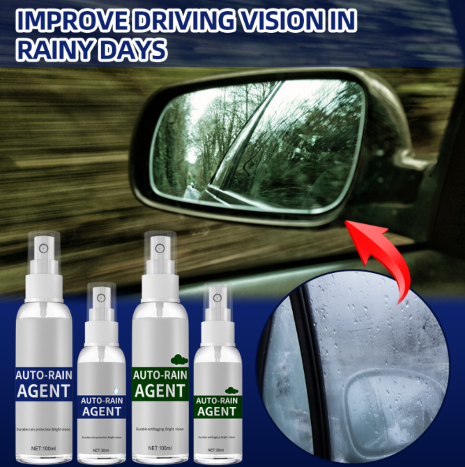 100ml Car Glass Waterproof Rainproof Coating Agent Anti Fog Rain Repellent Spray for Car Long Lasting